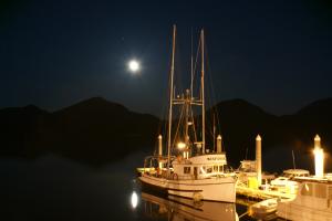 Alaska Fishing Boat at night